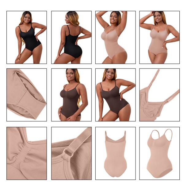 Hexin Tummy Trimmer Slimming Body Shaper for Women Breathable Seamless Shapewear Bodysuit