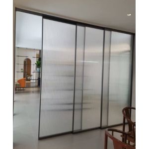 Kitchen Glass Aluminum Alloy Sliding Door Customizable Surface Finished