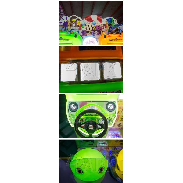 2 Player Baby Speed Up B Racing car with steering wheel doll vending machine coin operated