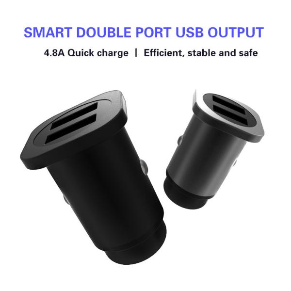 4.8A Dual USB CAR CHARGER Universal Compatible HOCO USB CAR CHARGER for all electronics