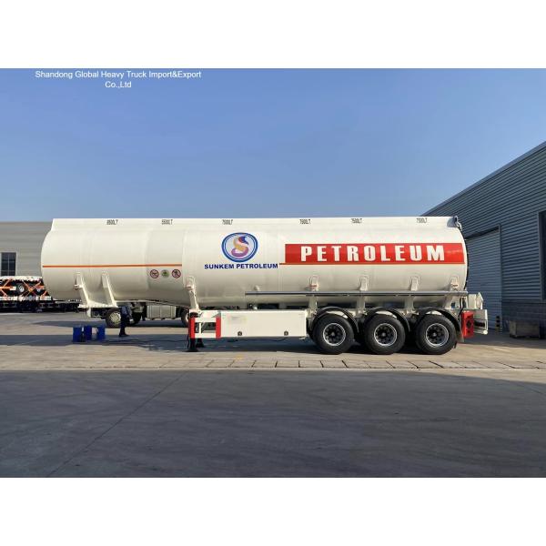3 Axle Heavy Duty Fuel Tanker Semi Trailer 50000L Capacity