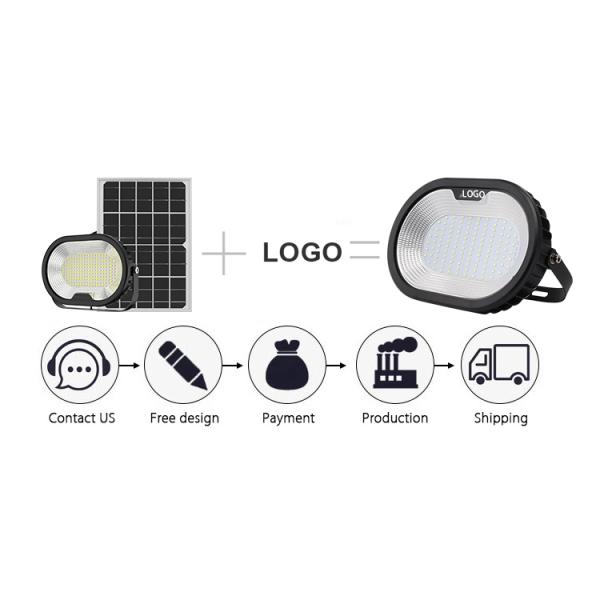High Lumen 700LM IP65 Solar Garden Flood Lights 5w 8w Long Lifespan