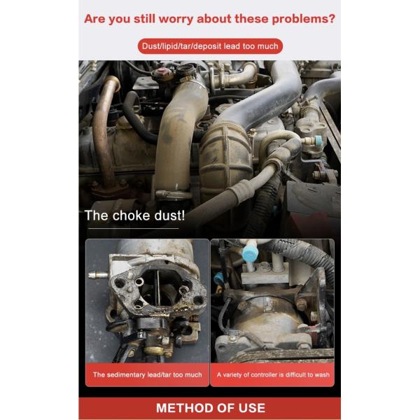 High Efficiency Carburetor Cleaner Spray Remove Deposits And Oil Mud