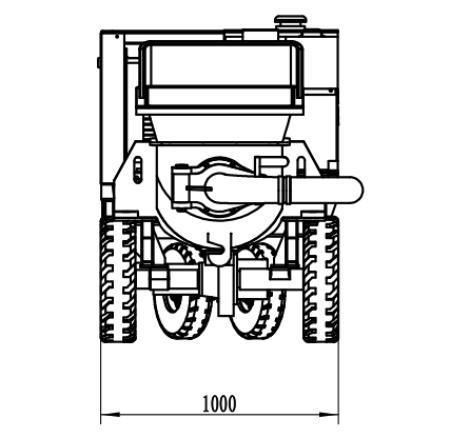 Wet Shotcrete Machine For 8 Cubic Meters/H Wet Mix Concrete Spraying In Orange