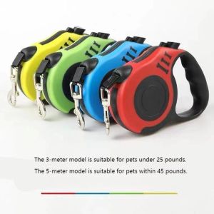 Retractable leash Nylon automatic retractable pet leash pet supplies