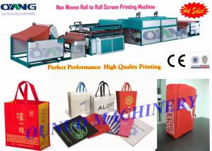 Cheap Roll to Roll Non Woven Screen Printing Machine for shopping bag label printed wholesale
