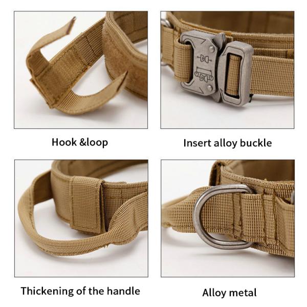 Rope Large Dog Collar Leash Set Personalized Tactical Leash And Collar