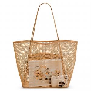 China Mesh Shower Tote Beach Bag Travel Storage Wash Bag For Outdoor Camping Quick Dry on sale
