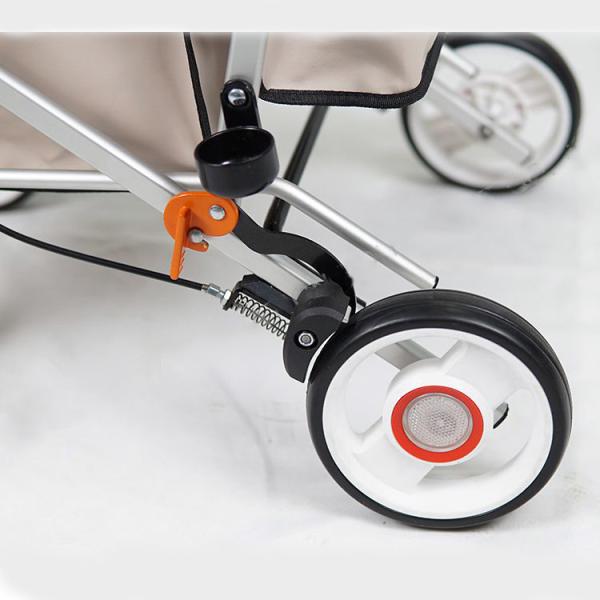 Aluminium Medical Rehabilitation Equipment Lightweight Rollator Walker With Seat