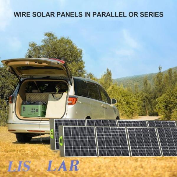 Lightweight Foldable Solar Charger with 18V Voltage at Max Power and 6.7 KGS Weight Unfold Size 2160 * 600 * 3 MM