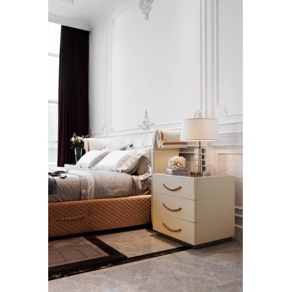 Modern bedroom luxury bed side table W005B11