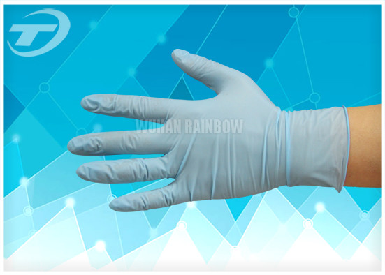 Nitrile Examination Medical Disposable Gloves White / Blue / Black , CE Certifiacted