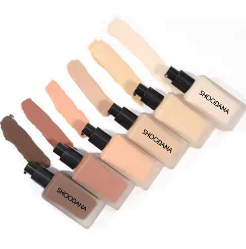 OEM / ODM Makeup Foundation Private Label Full Coverage Waterproof Oil Control Long Lasting Moisturizing Matte Liquid Foundation 50ml