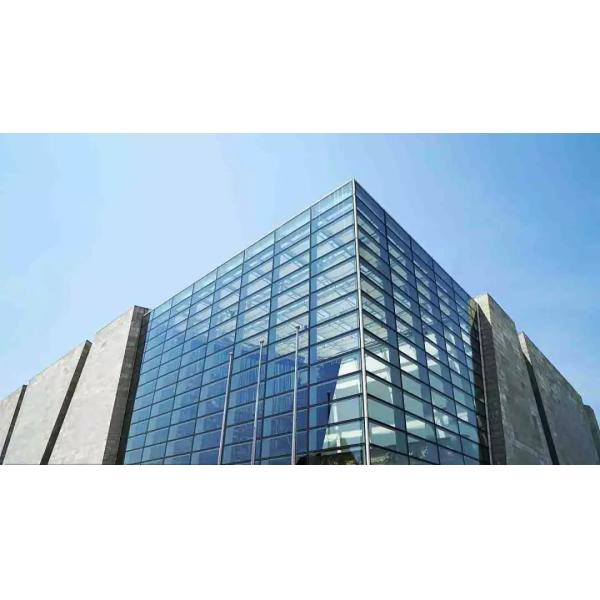 Modern Metal Curtain Wall Rectangular Shape Weatherproof Powder Coating Curtain