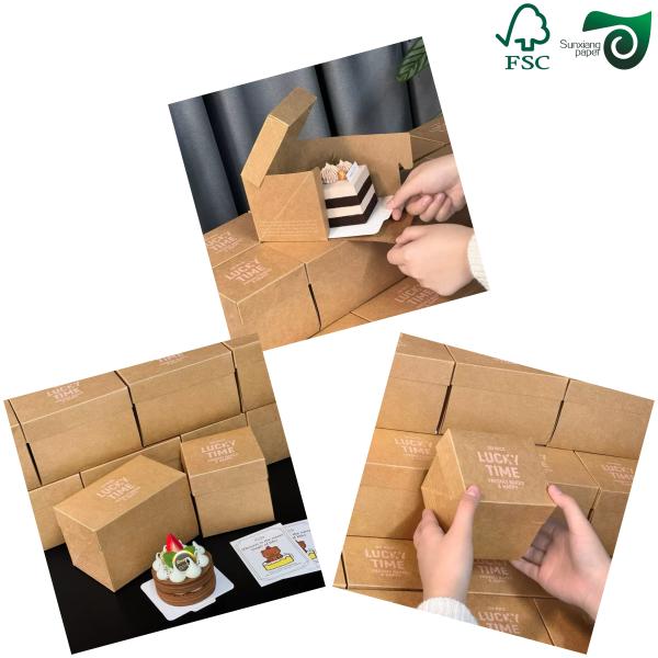 FSC 350gsm 400gsm High Density Kraft Paper Sheets Specialized For Food Packaging