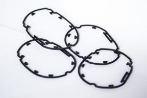 China Auto Parts Sealing Rubber Flange Gasket , Medical Devices Full Face Gasket on sale