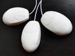 Silicone white petite waterproof medical pro mouse for nurse use on smooth