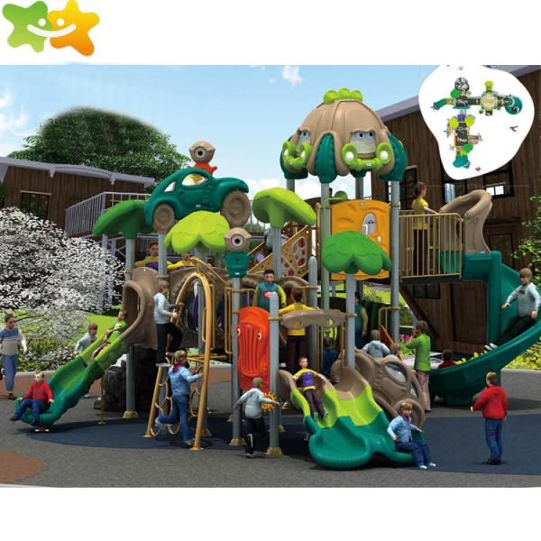 Children Outdoor Playground Equipment Plastic Playground Slide Swing Set