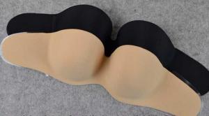 China first generation magic one piece type bra, strapless bra with black and nude color on sale