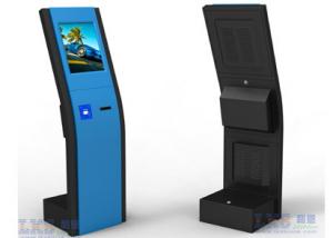 Cheap Slim Kiosk Automatic Ticket Vending Machine For Queue System CE , FCC Approval wholesale