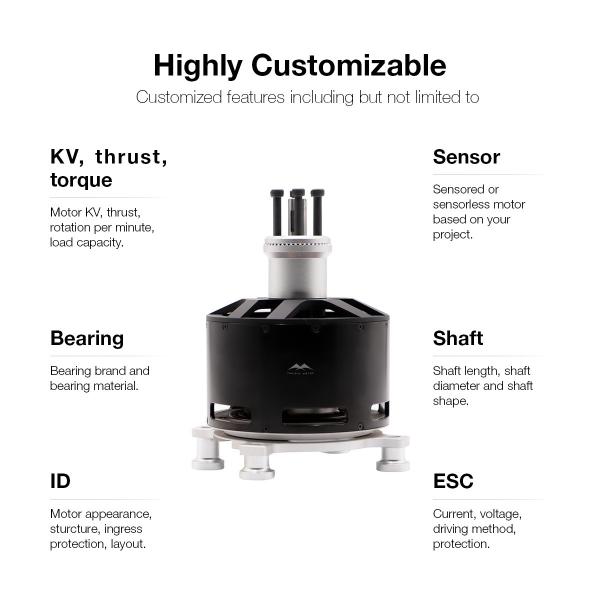 Powerful VTOL Drone Motor 12090 With High Thrust For Vertical Take Off