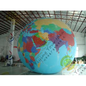 Cheap Durable Huge Earth Balloons Globe , Inflatable Helium Filled Balloons wholesale