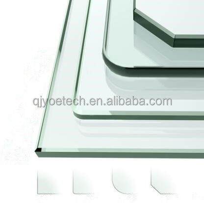Clear Float Curved Tempered Glass With Edge Polished Silk Printing for Construction