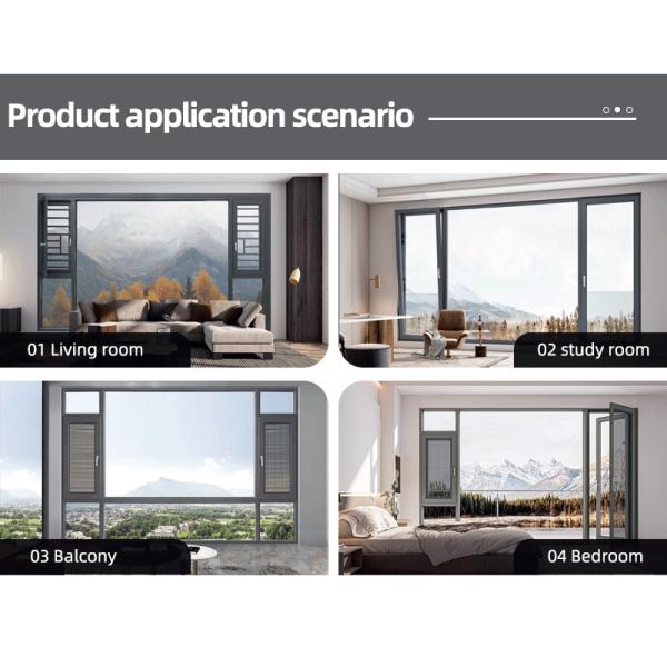 high quality factory Florida Approval Housing Fixed Window Big hurricane Proof laminated Glass Window