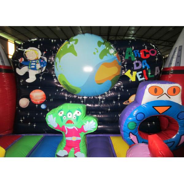 Custom Alien Spaceship Blow Up Bounce House , Little Tikes Inflatable Bounce House