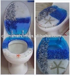 Cheap poly-resin toilet seat cover,transparent poly-resin toilet seat, wholesale