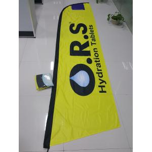 Outside Advertising Custom Beach Flags Seasonal Expo Sublimation wind feather
