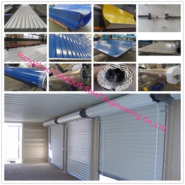 Commercial Shop Front Polycarbonate Transparent Slat Shutter Door Aluminum Roll up Security Doors