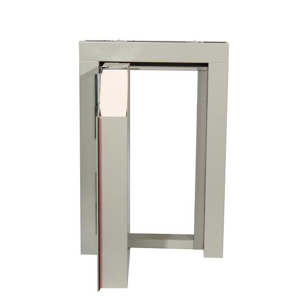 ISO Certified Fire Rated Steel Doors With Glass Interior Security Finished