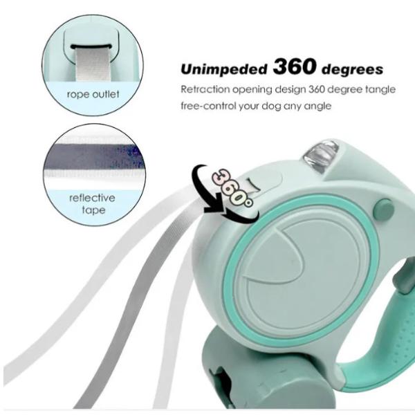 Self Acting Retractable Dog Lead Automatic Retractable Pet Leash Portable Anti Escape