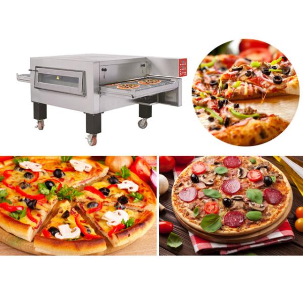 Gas Conveyor Commercial Pizza Oven Stainless Steel Microcomputer Control 220V