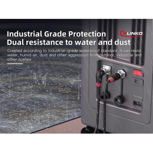 Cnlinko M12 ip68 male female 2 3 4 5 8 pin aviation circular plug led power industrial waterproof cable wire connector