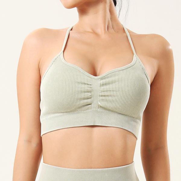 Design Adjustable Fitness Sexy Short Gym Yoga Wear Sports Bra Brief Sets for Women Tracksuit