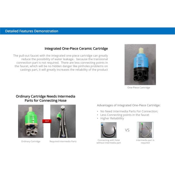 Water Saving Touch Sensor Kitchen Faucet ODM With 35mm Ceramic Cartridge