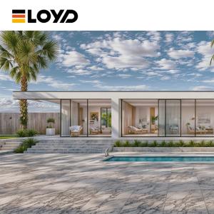 Frosted Privacy Aluminum Fixed Window With Double Clear Tempered Glass