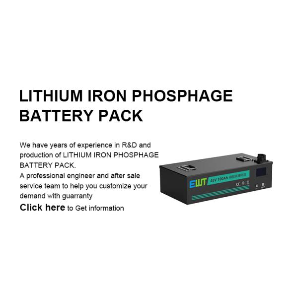 Customized 48v 100ah Lithium Li Ion Battery Phosphate Battery Pack