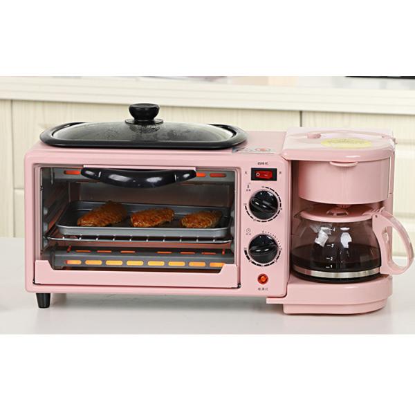 3 In 1 Multifunctional Breakfast Maker 9L With Coffee Kettle 4 Cups Bread Baker Grills Frying For Home