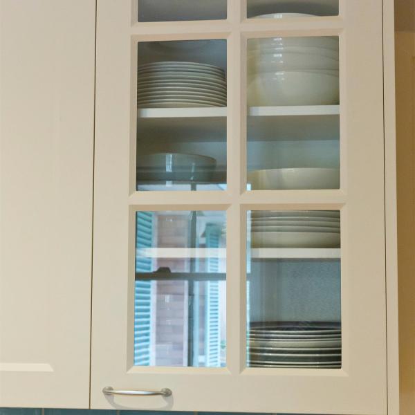 U Shape Modern Style Navy Blue And White Shaker Kitchen Cabinets Blue Base Kitchen Cabinets With Countertop