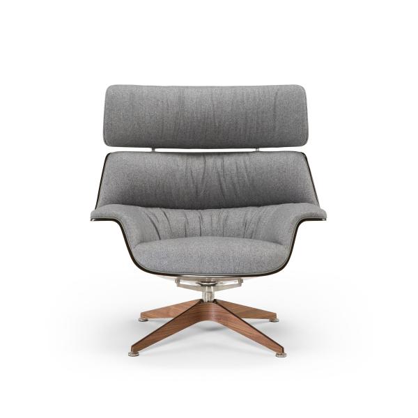 Fiberglass Shell Modern Lounge Chair