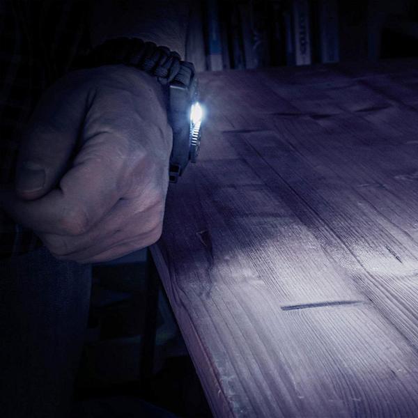 Outdoor LED light survival paracord bracelet multifunctional adjustable bracelet