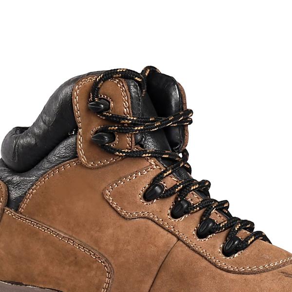 Industrial Pu Outsole / Genuine Leather Upper Safety Boots With Anti Puncture Defense