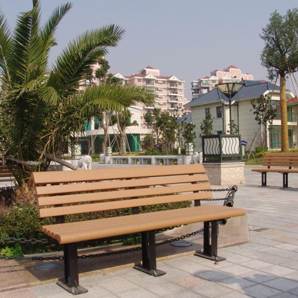Waterproof Plastic Wooden Bench , Anti Rust Durable Wooden Garden Bench Seat