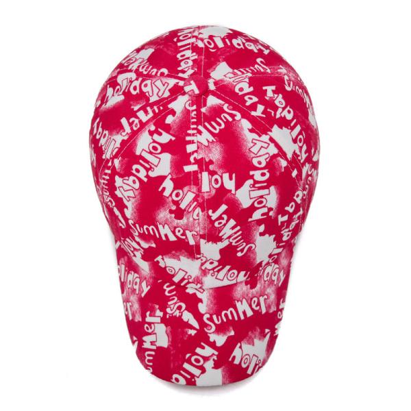 print logo baseball caps and hats men 100% polyester piping running hat custom outdoor sports caps color:red