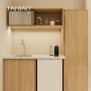 Cheap Simple Functional Kitchen Cabinet Mini Kitchenette for Apartment Project wholesale