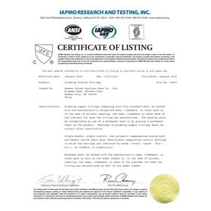 Zhongshan Homes Kitchenware Co., Ltd. Certifications