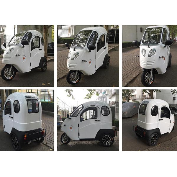 Max 25 Km/H The Elderly Covered Electric Tricycle , 800W Electric Trike Car